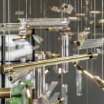 Contemporary Chandelier Jeu De Lumiere SBID International Design Awards Finalist 2021 Nulty Bespoke