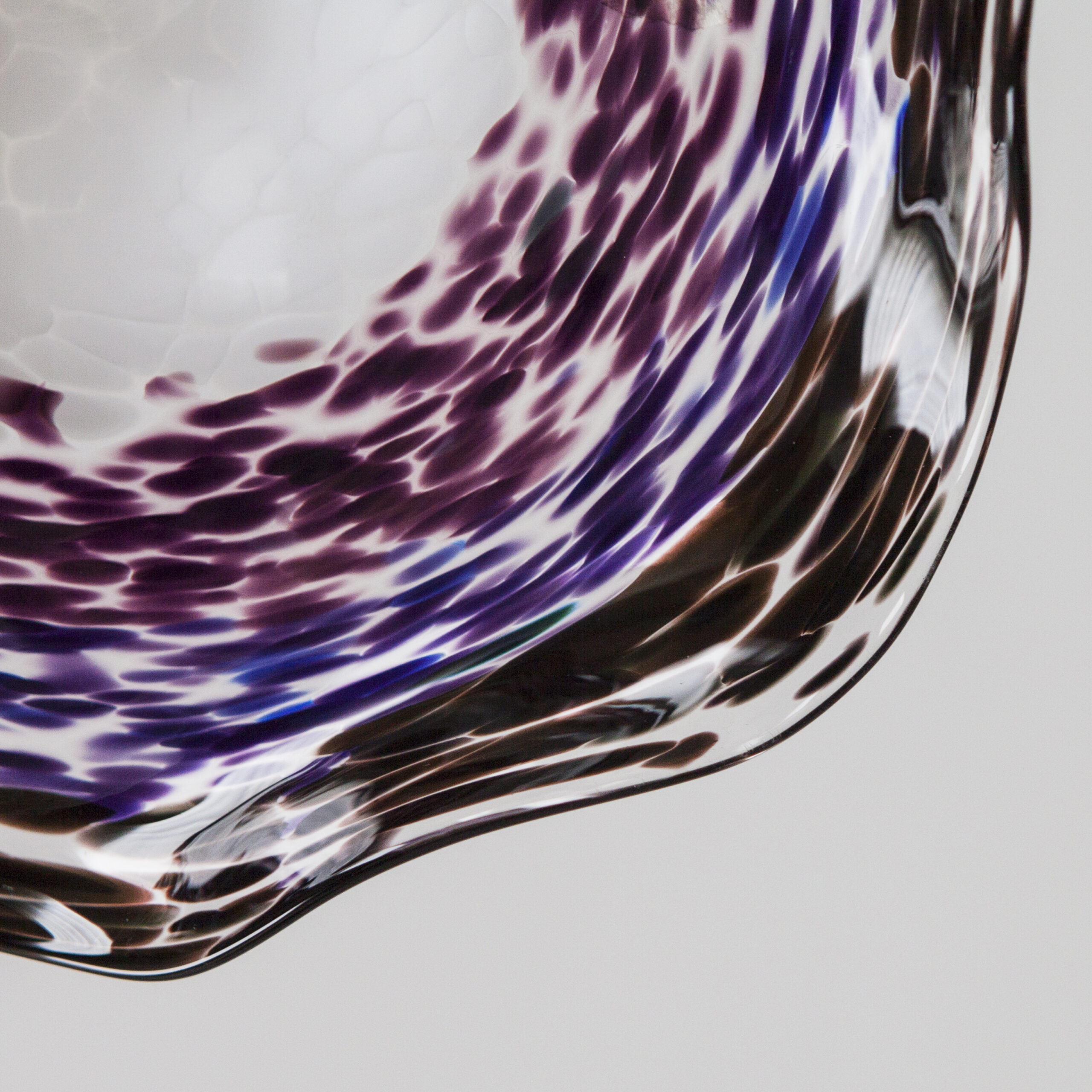 Perla Violet Coloured Glass Shade Luxury Lighting Nulty Bespoke