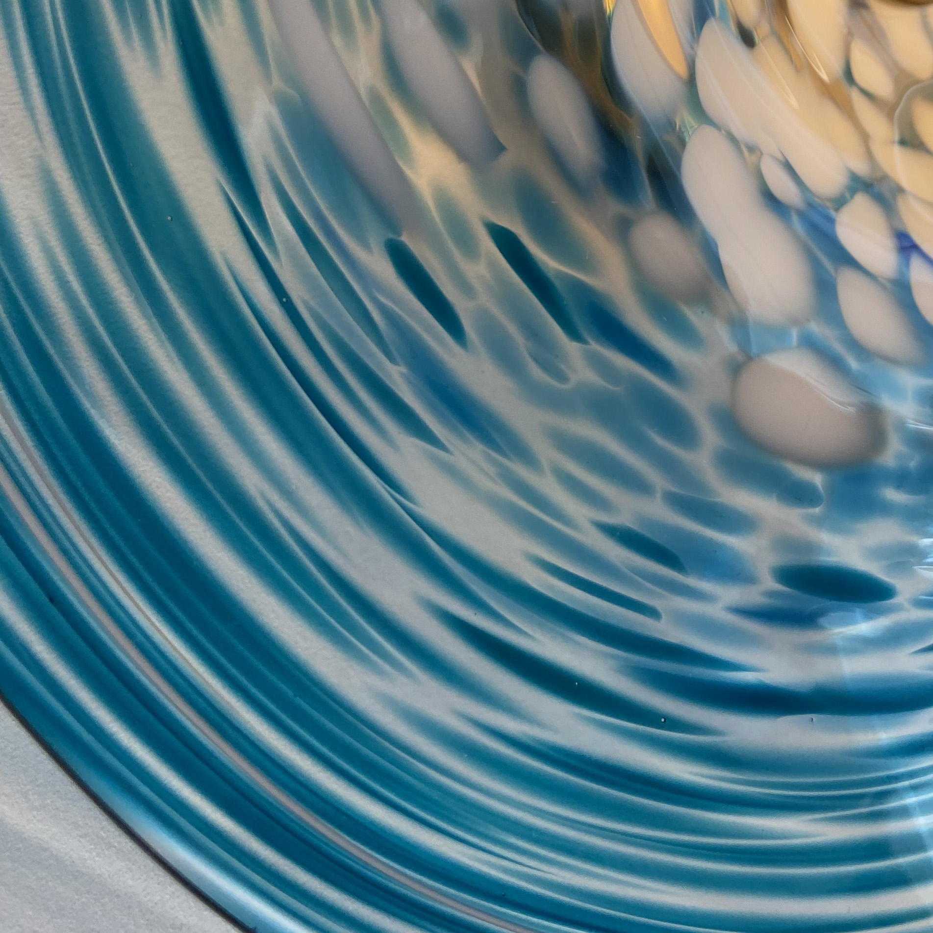 Perla Blue Coloured Glass Shade Luxury Lighting Nulty Bespoke